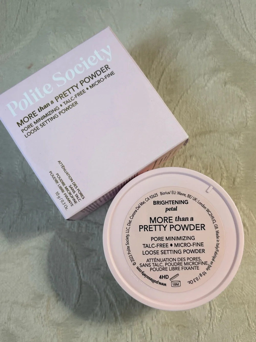 Polite Society More Than a Pretty Loose Setting Powder in Petal BNIB